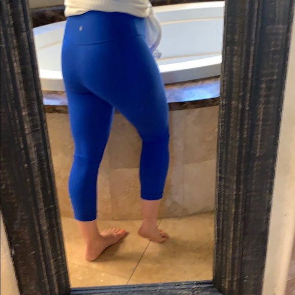 Royal Blue Crop Wunder Under’s - Picture 2 of 7